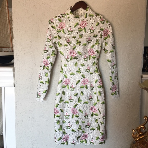 Asilio Objects of Desire Floral Lace Dress NWT Sz2 - Picture 7 of 16